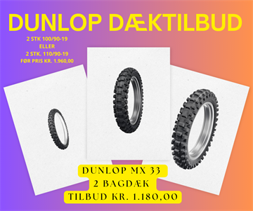 Dunlop Geomax MX 33 - 2 stk. 100/90-19 